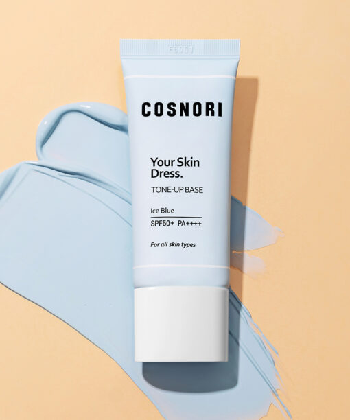 【3合1 防曬 修正膚色 提亮妝前】韓國COSNORI Whitening Dress Tone Up Cream 提亮妝前底霜(Snow Ivory / Ice Blue) SPF50+PA++++ - 2色選擇