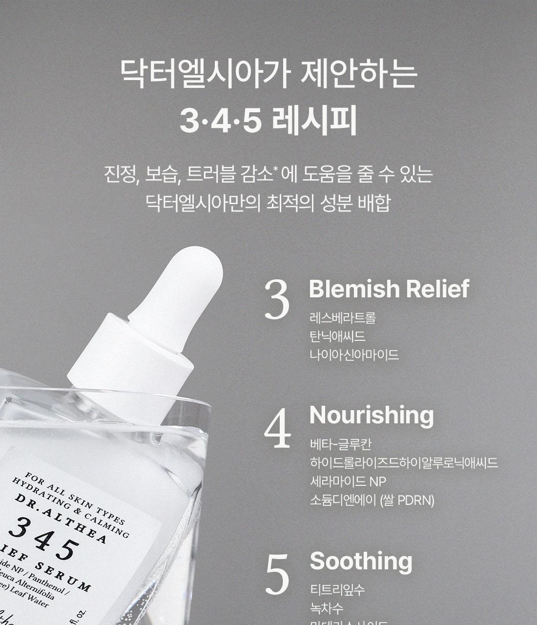 員瑛's Pick! 韓國 Dr Althea 345 Relief Serum 舒緩修護亮膚保濕精華 - 30ml