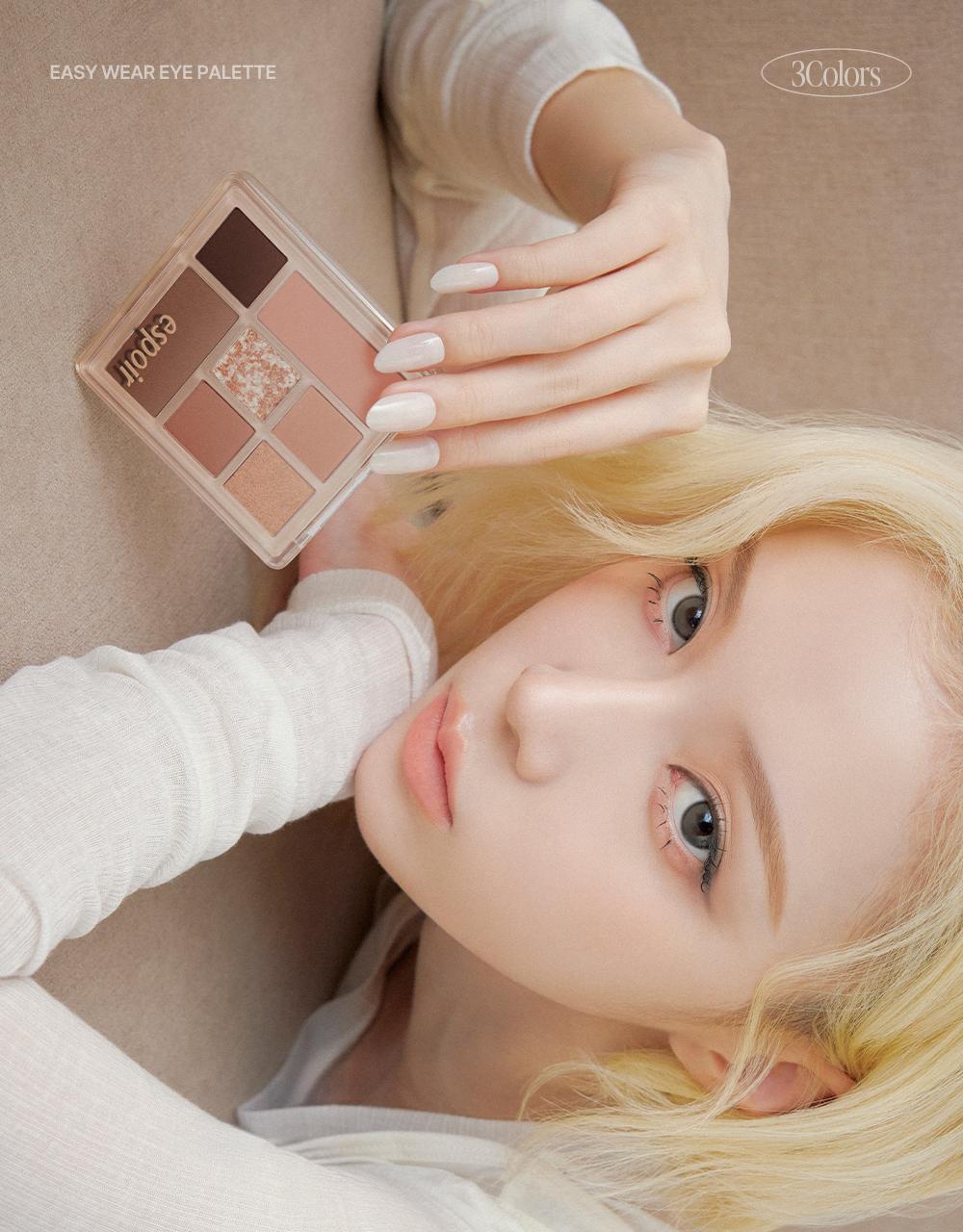 韓國 espoir☕ 經典燕麥Latte系列回歸~espoir Easy Wear Eye Palette 日常實用7色眼影X胭脂X修容綜合眼影盤(#01-03) - 3色選擇