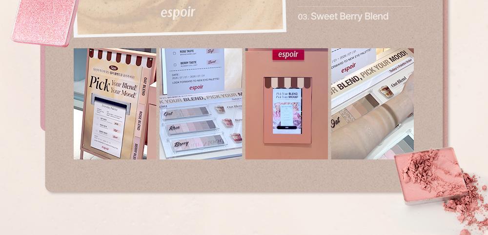 韓國 espoir☕ 經典燕麥Latte系列回歸~espoir Easy Wear Eye Palette 日常實用7色眼影X胭脂X修容綜合眼影盤(#01-03) - 3色選擇