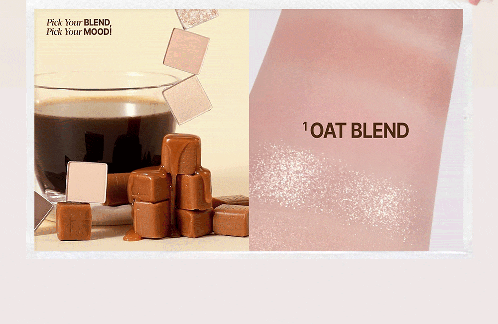 韓國 espoir☕ 經典燕麥Latte系列回歸~espoir Easy Wear Eye Palette 日常實用7色眼影X胭脂X修容綜合眼影盤(#01-03) - 3色選擇