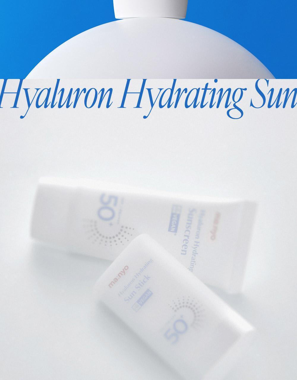 GlowPick🏆 水潤輕盈如護膚品 韓國 manyo Hyaluron Hydrating Sunscreen 透明質酸水潤保濕防曬乳SPF50+PA++++ - 50ml