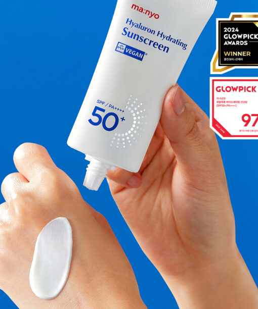 GlowPick🏆 水潤輕盈如護膚品 韓國 manyo Hyaluron Hydrating Sunscreen 透明質酸水潤保濕防曬乳SPF50+PA++++ - 50ml