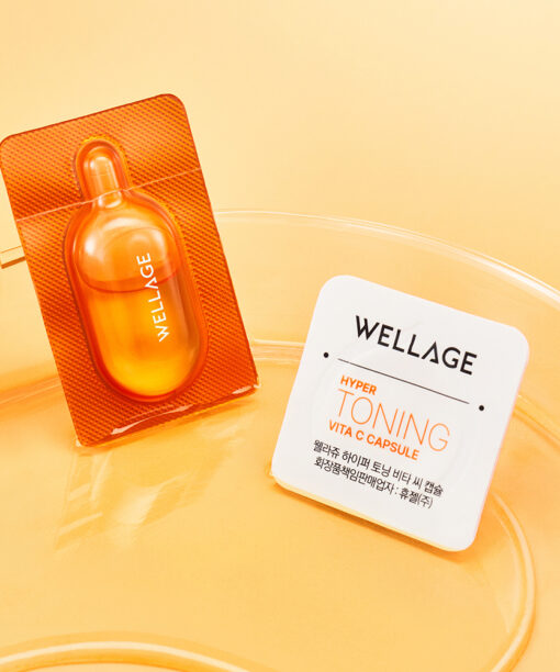 【買5享6!】美白提亮～韓國 Wellage Hyper Toning One Day Kit 🧡一天急救高劑量30%純維生素淨顏祛斑亮白精華膠囊