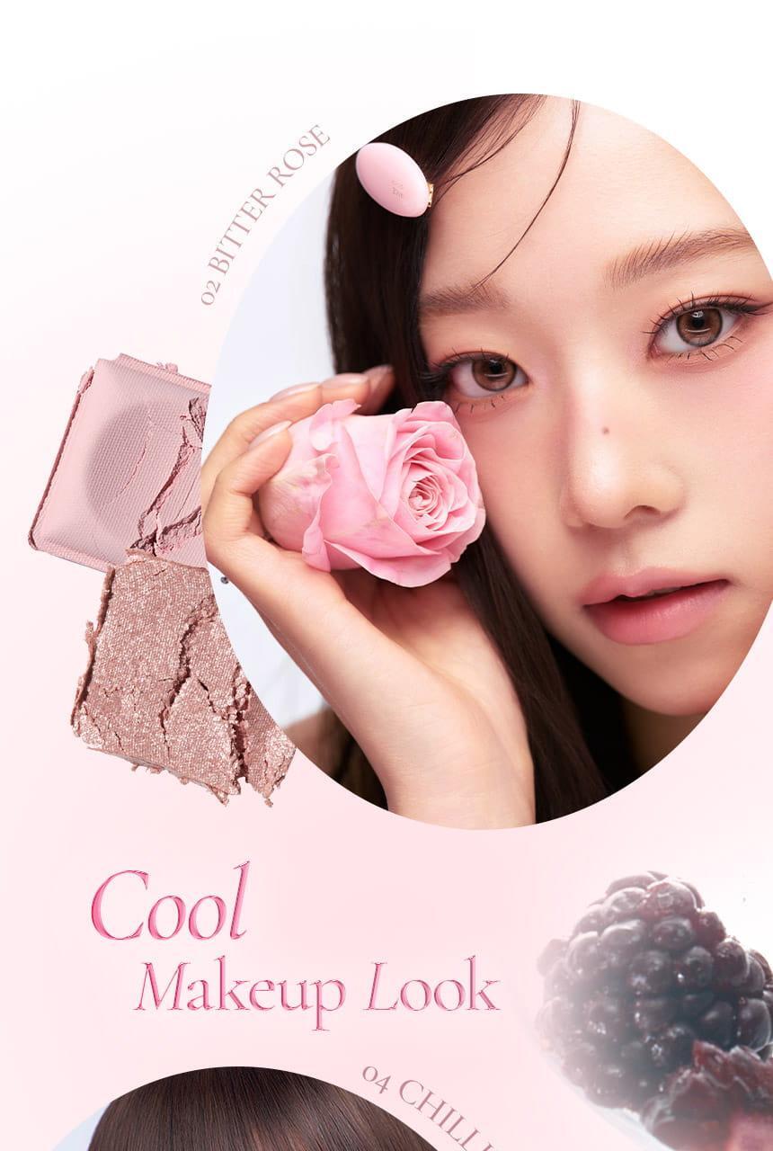 手指上妝友好眼影盤！韓國 LUMMIR Touch On Eyes Shadow Palette 四格多用途眼影盤 - 4色選擇
