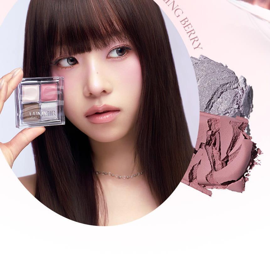 手指上妝友好眼影盤！韓國 LUMMIR Touch On Eyes Shadow Palette 四格多用途眼影盤 - 4色選擇