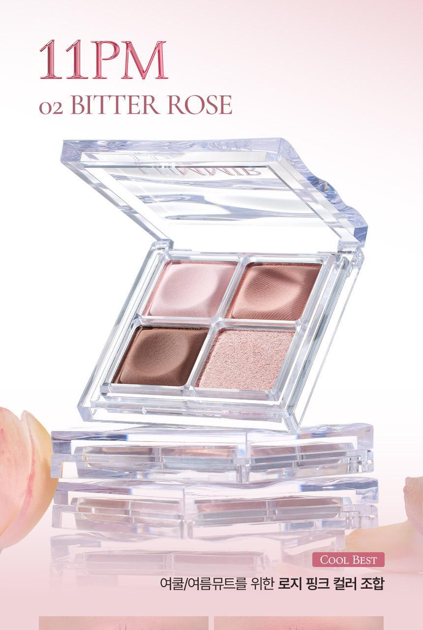 手指上妝友好眼影盤！韓國 LUMMIR Touch On Eyes Shadow Palette 四格多用途眼影盤 - 4色選擇