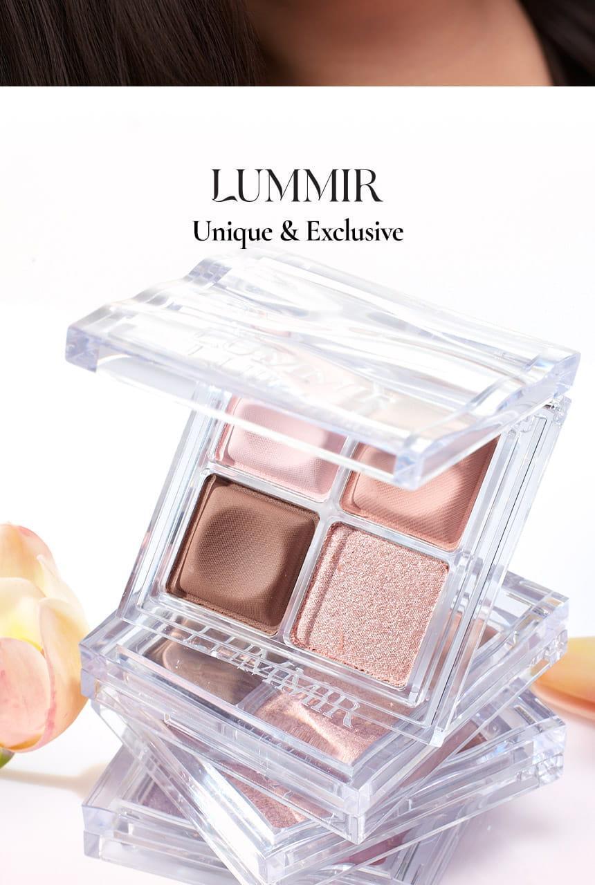 手指上妝友好眼影盤！韓國 LUMMIR Touch On Eyes Shadow Palette 四格多用途眼影盤 - 4色選擇