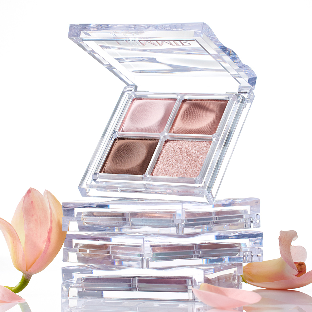手指上妝友好眼影盤！韓國 LUMMIR Touch On Eyes Shadow Palette 四格多用途眼影盤 - 4色選擇