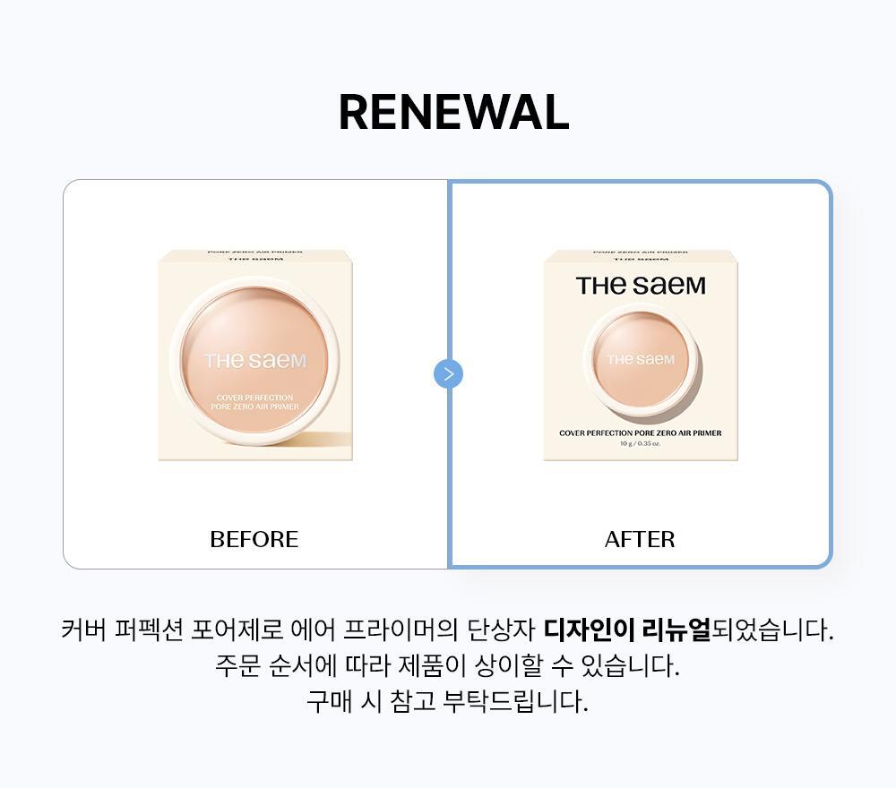韓國 THESAEM Cover Perfection Pore Zero Air Primer 毛孔修飾輕盈妝前底霜 - 10g