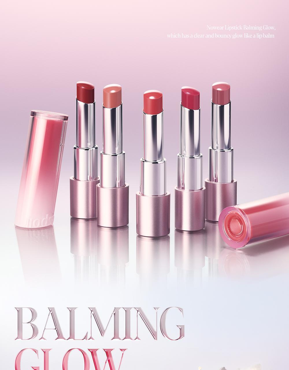 新色New Rose系列🌹~上咀超順滑🥰 🏆GlowPick No.1 水亮唇膏~韓國espoir X Winter Nowear Lipstick Balming Glow 水光潤澤純素唇膏(#01-25) - 多色選擇
