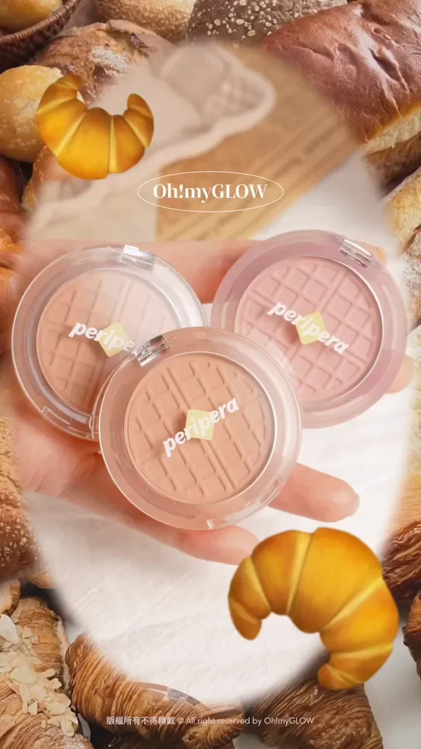 Sometimes I am a... 盤點烤烘色調美妝品 Sometimes I am a Croissant peripera Pure Blushed Sunshine Cheek 單色胭脂 版權所有不得轉載 © All right reserved by Oh!myGLOW