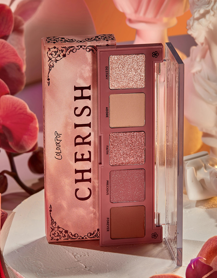 Colorpop Cherish | 5色玫瑰红莓眼影盤