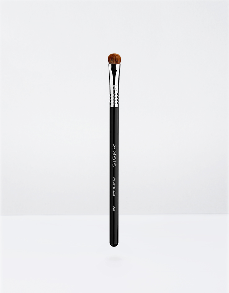 Sigma Beauty E55 Eye Shading Brush - Black/Chrome