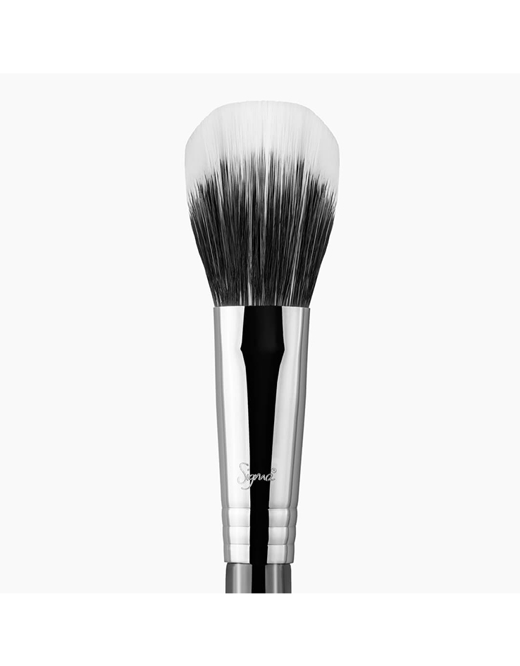Sigma Beauty F15 Duo Fiber Powder/Blush Brush - Black/Chrome