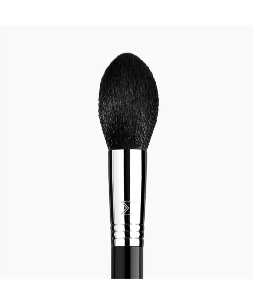 Sigma Beauty F25 Tapered Face Brush - Black/Chrome