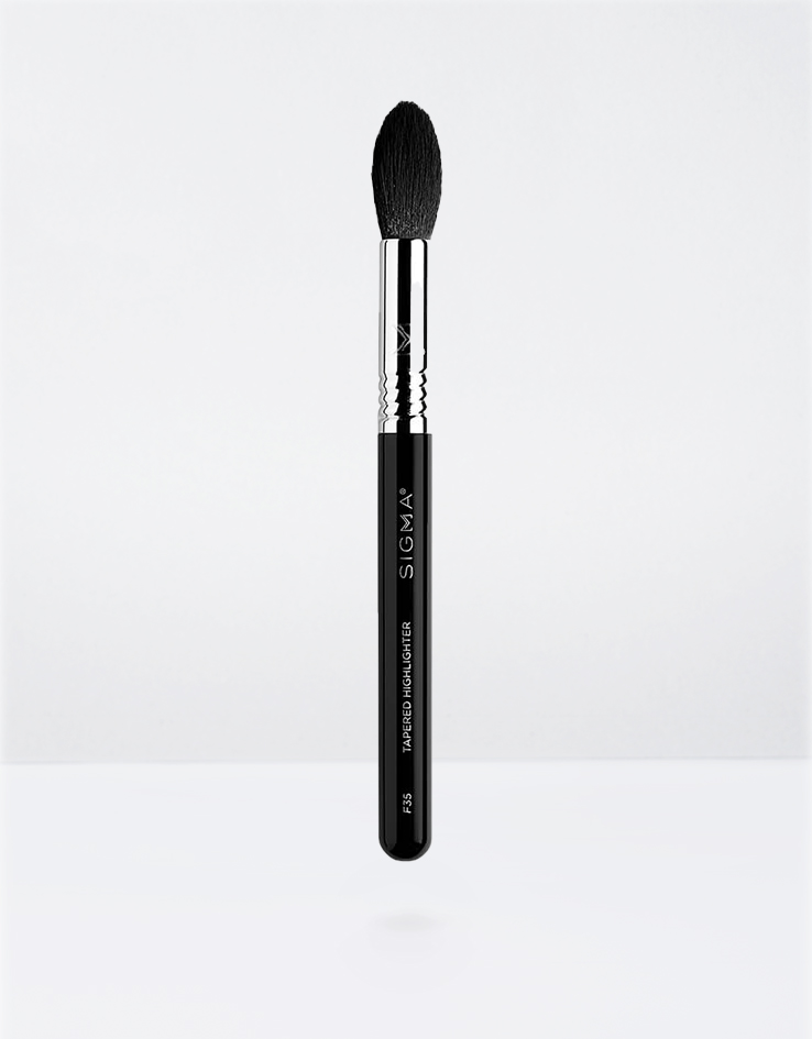 Sigma Beauty F35 Tapered Highlighter Brush - Black/Chrome