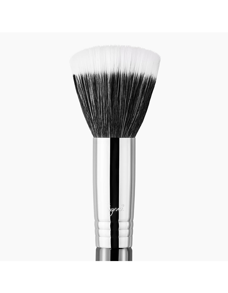 Sigma Beauty F50 Duo Fiber Brush - Black/Chrome