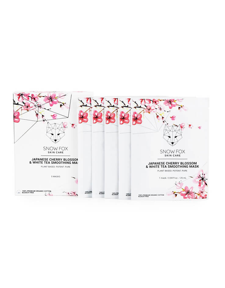 Snowfox Japanese Cherry Blossom & White Tea Smoothing Mask