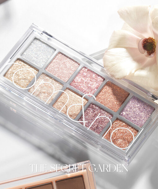 韓國彩妝 Romand Better Than Palette 00 Light & Glitter Garden 秘密花園系列 00號閃耀花園10色全亮片打亮眼影盤