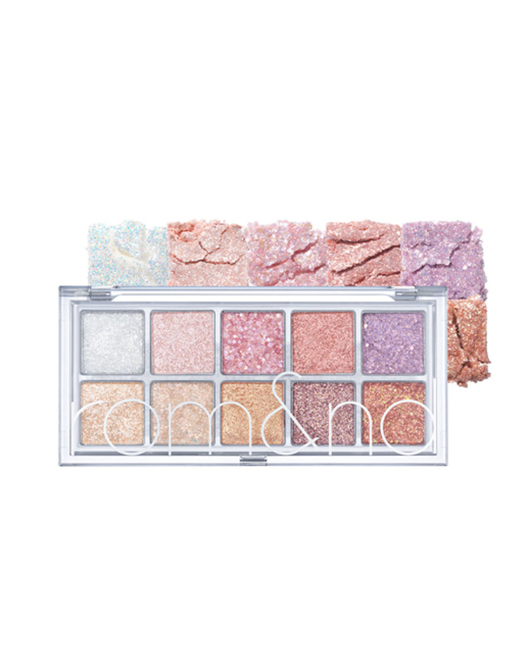 韓國彩妝 Romand Better Than Palette 00 Light & Glitter Garden 秘密花園系列 00號閃耀花園10色全亮片打亮眼影盤