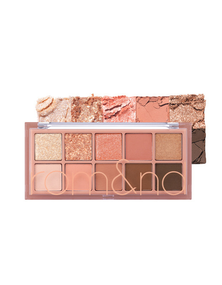 韓國彩妝 Romand Better Than Palette 01 Pampas Garden 秘密花園系列 01號 潘帕斯花園10色眼影盤 – 春天暖橘磚色系