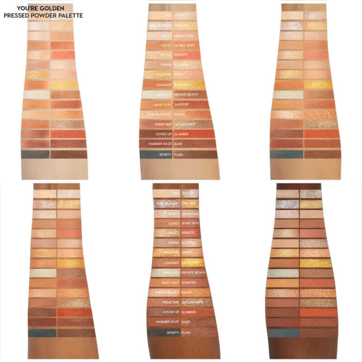 ColourPop You're golden 300色眼影盤 Color Swatch 現貨發售 快遞免運
